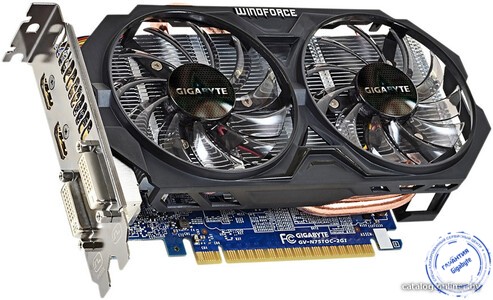 видеокарт Gigabyte GeForce GTX 750 Ti OC